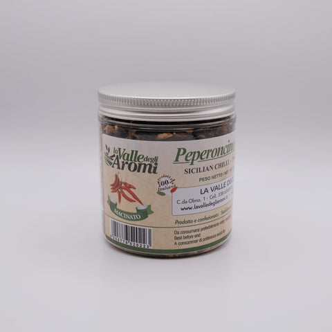 Peperoncino siciliano macinato in barattolo da 65 grammi 