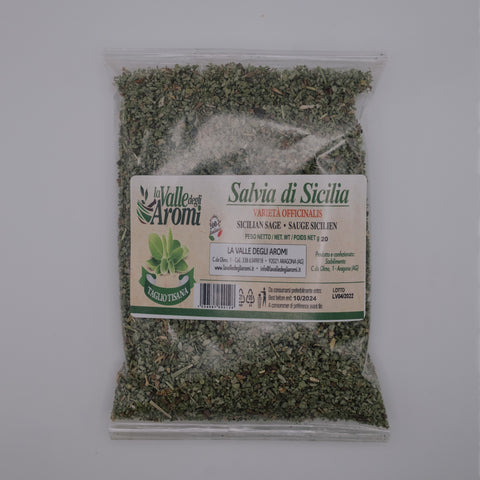 Salvia siciliana macinata in busta da 20 grammi