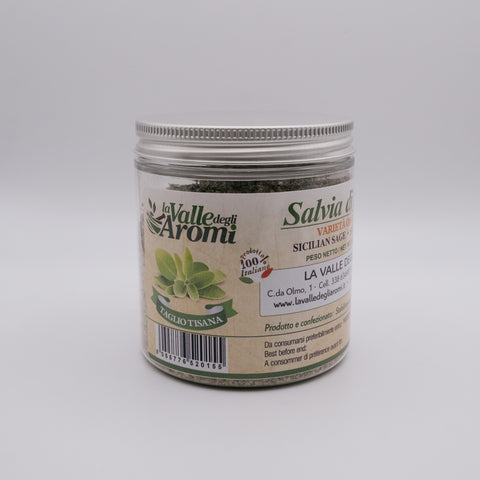 Salvia siciliana macinata in barattolo da 25 grammi