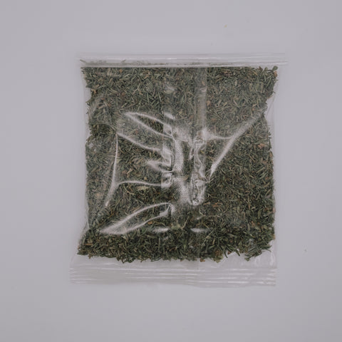 Timo siciliano macinato in busta da 10 grammi - foto retro